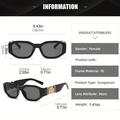Geometric Frame Sunglasses UV400