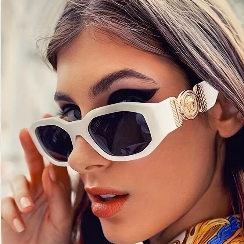 Geometric Frame Sunglasses UV400