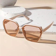Oversized Geometric Sunglasses Mod Gradient Lens UV400