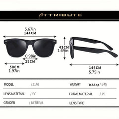 Square Frame Sunglasses Rivet Decor Glasses UV400