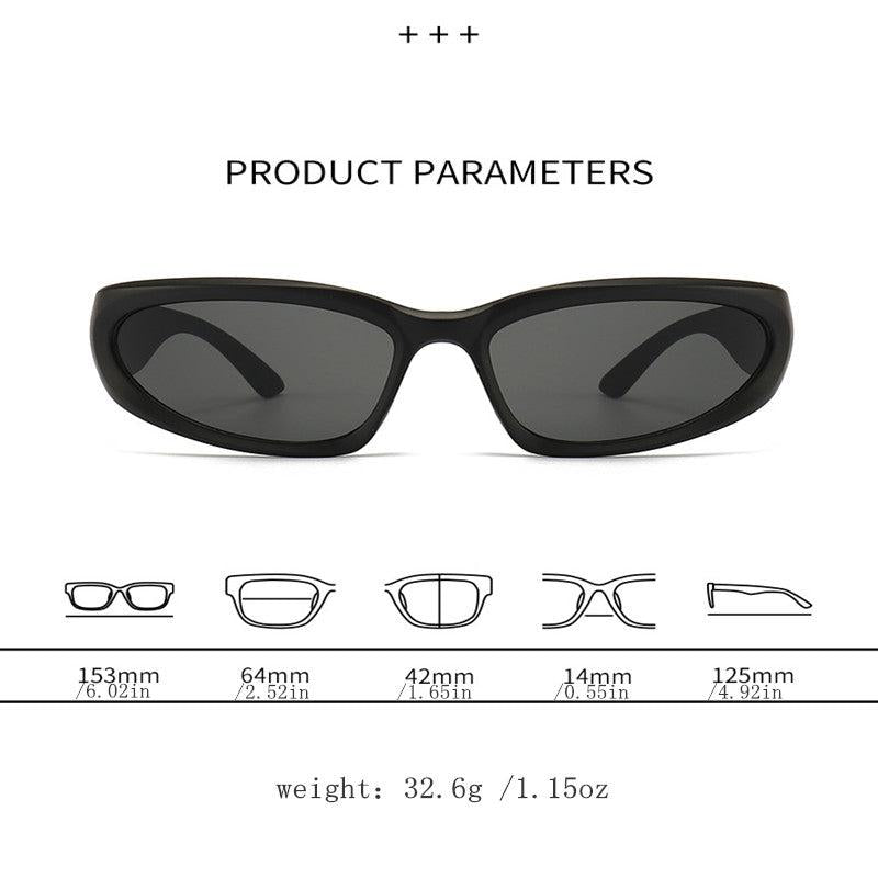 Y2K Mirror Lens Sunglasses UV400
