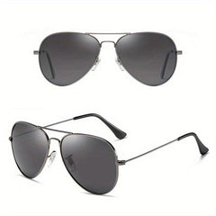 Men's Aviator Sunglasses Polarizing Lens UV400 Time Gift Classy Glasses Box