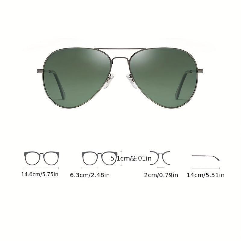 Men's Aviator Sunglasses Polarizing Lens UV400 Time Gift Classy Glasses Box