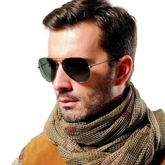 Men's Aviator Sunglasses Polarizing Lens UV400 Time Gift Classy Glasses Box