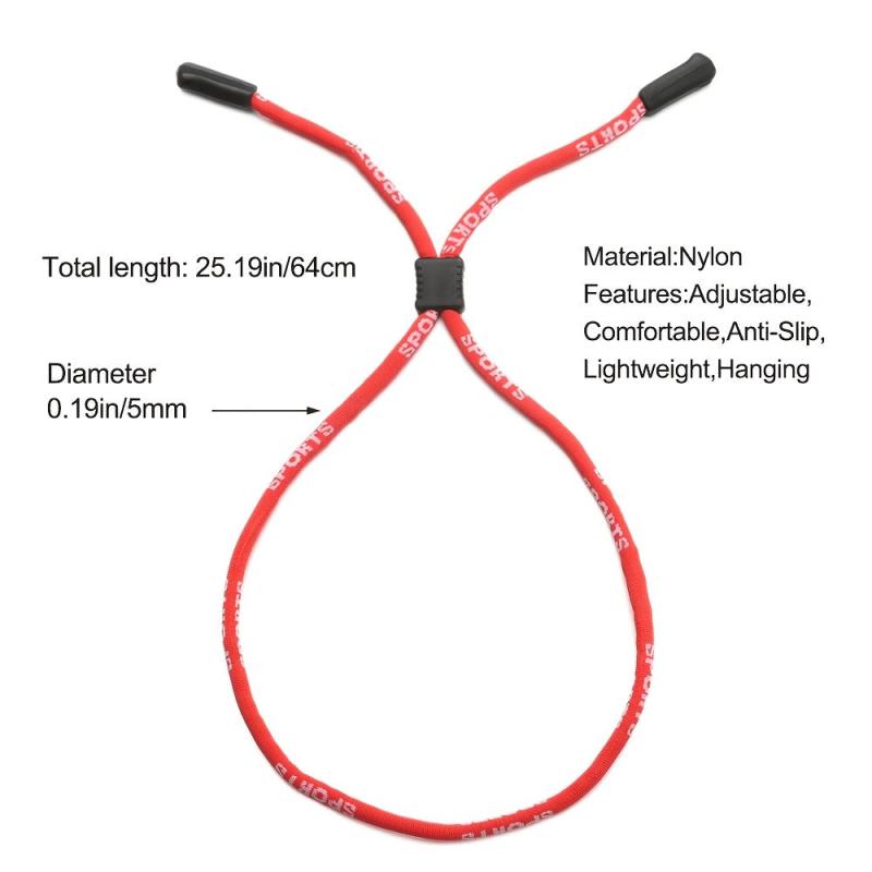 OOLVS Sport Sunglasses Strap Eyeglass Cord Lanyard Holder Neck String Chain