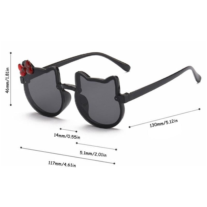 Cat Sunglasses Women Girls Bow Acrylic Glasses UV400