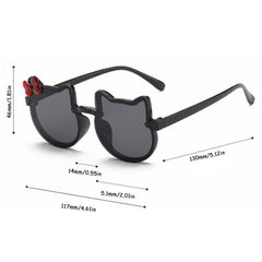 Cat Sunglasses Women Girls Bow Acrylic Glasses UV400