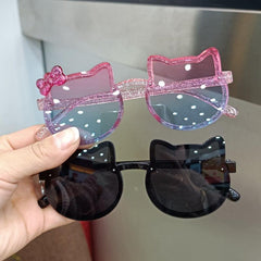 Cat Sunglasses Women Girls Bow Acrylic Glasses UV400