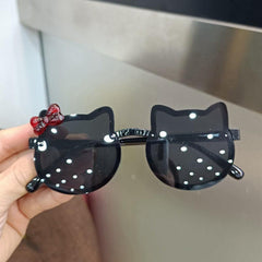 Cat Sunglasses Women Girls Bow Acrylic Glasses UV400