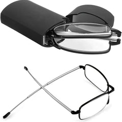 Portable Mini Reading Glasses Blocking Compact Pocket Eyewear Unisex