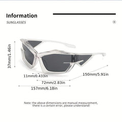 Men's Y2K Street Style Futuristic Sunglasses