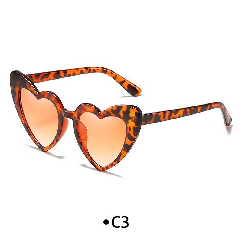 Heart Shaped Sunglasses Vintage Cat Eye Mod Style Glasses