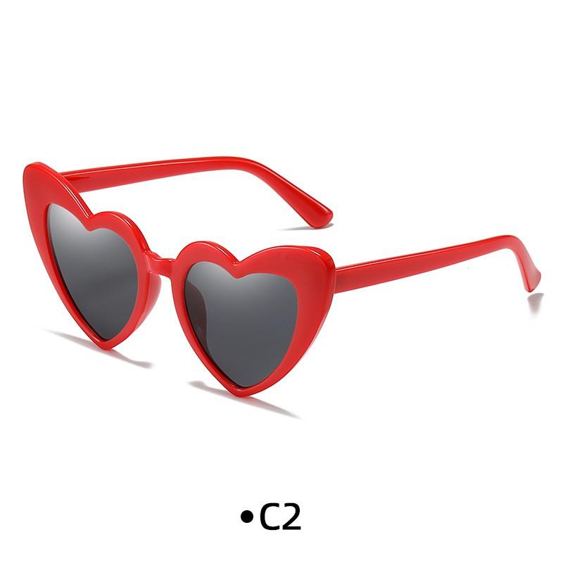 Heart Shaped Sunglasses Vintage Cat Eye Mod Style Glasses