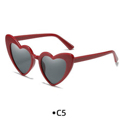 Heart Shaped Sunglasses Vintage Cat Eye Mod Style Glasses