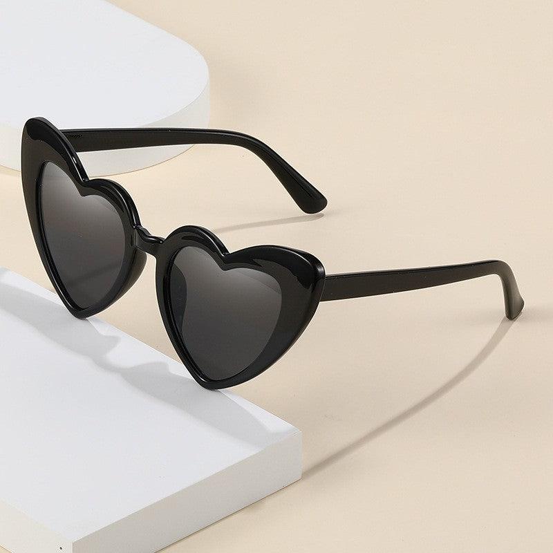Heart Shaped Sunglasses Vintage Cat Eye Mod Style Glasses