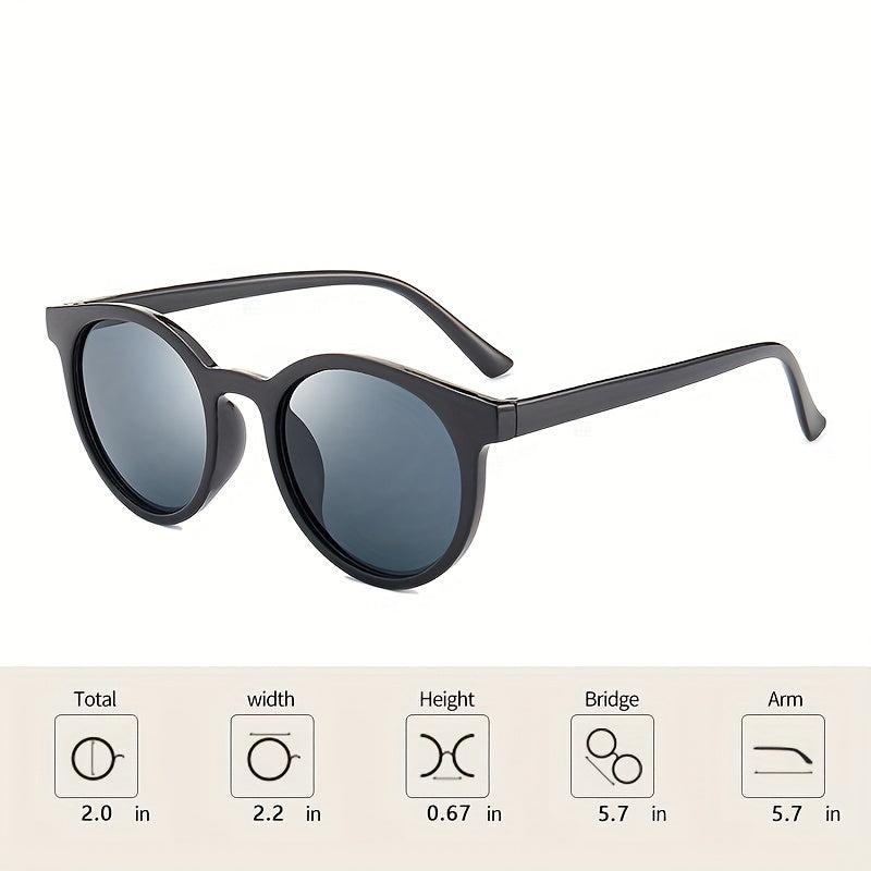 Round Frame Sunglasses For Women Men Mod Block Glasses Casual Outdoor Eyewear