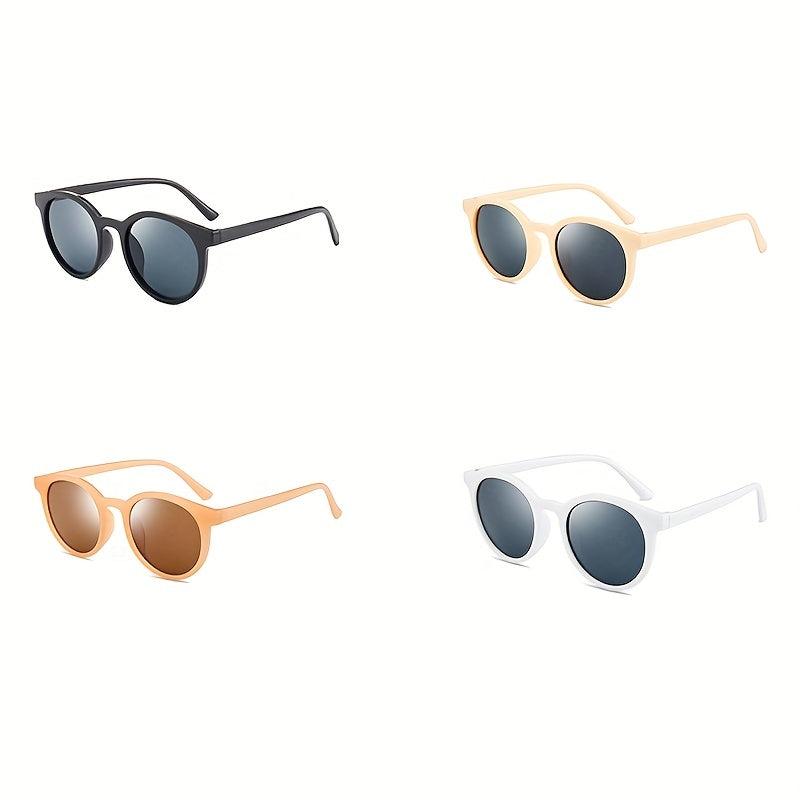 Round Frame Sunglasses For Women Men Mod Block Glasses Casual Outdoor Eyewear