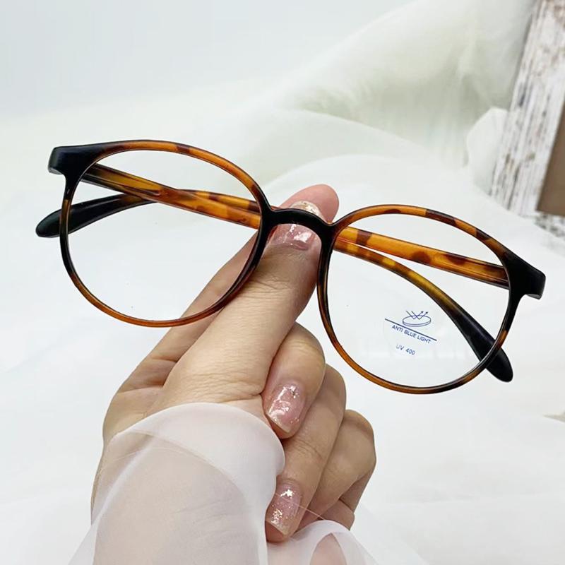 Round Anti Light Glasses For Women Men Students