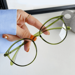 Round Anti Light Glasses For Women Men Students