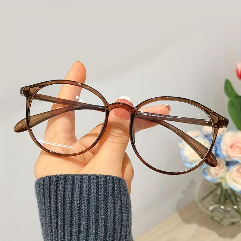 Round Anti Light Glasses For Women Men Students