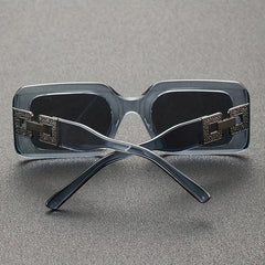 Men's Rectangle Frame Glasses Street Style Sunglasses Vintage Eyewear