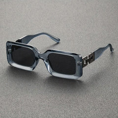 Men's Rectangle Frame Glasses Street Style Sunglasses Vintage Eyewear