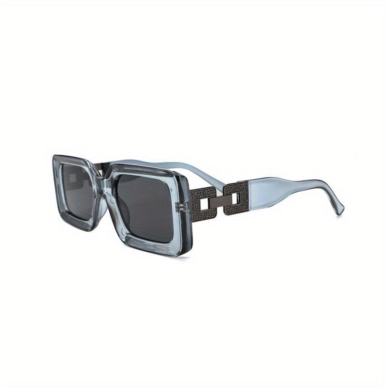 Men's Rectangle Frame Glasses Street Style Sunglasses Vintage Eyewear