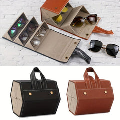 Foldable Travel Glasses Case Hanging Storage Box Portable Eyewear Holder