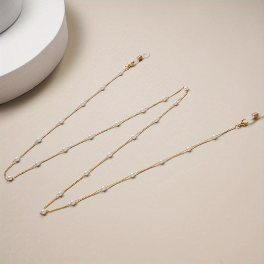 Vintage Faux Pearl Glasses Chain Eyewear Lanyard Strap