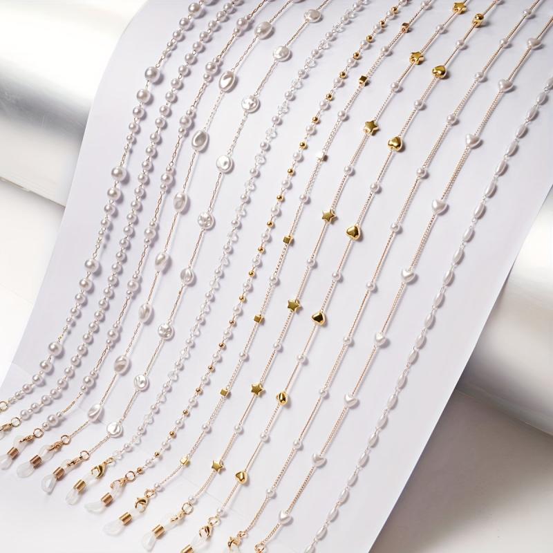 Vintage Faux Pearl Glasses Chain Eyewear Lanyard Strap