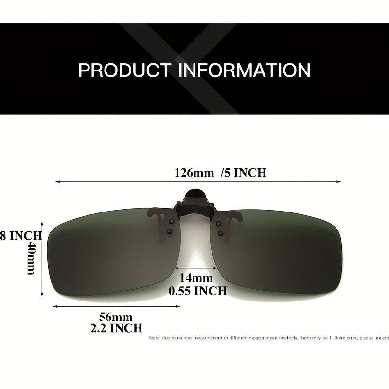 Polarized Clip On Sunglasses Flip Up Sports Eyewear UV400