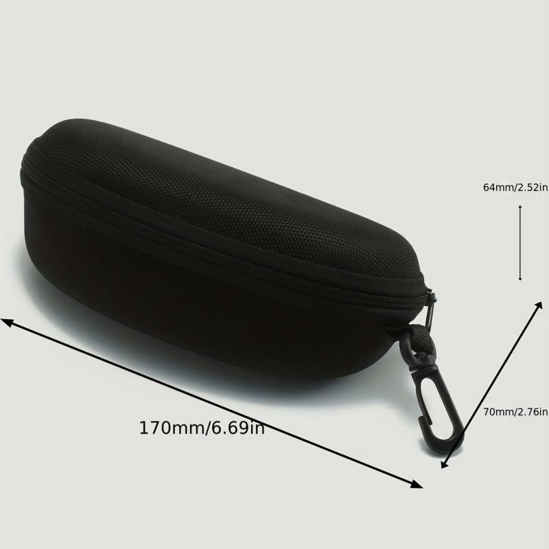 Solid Glasses Case Zipper Closure Sunglasses Storage Box
