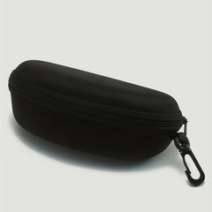 Solid Glasses Case Zipper Closure Sunglasses Storage Box