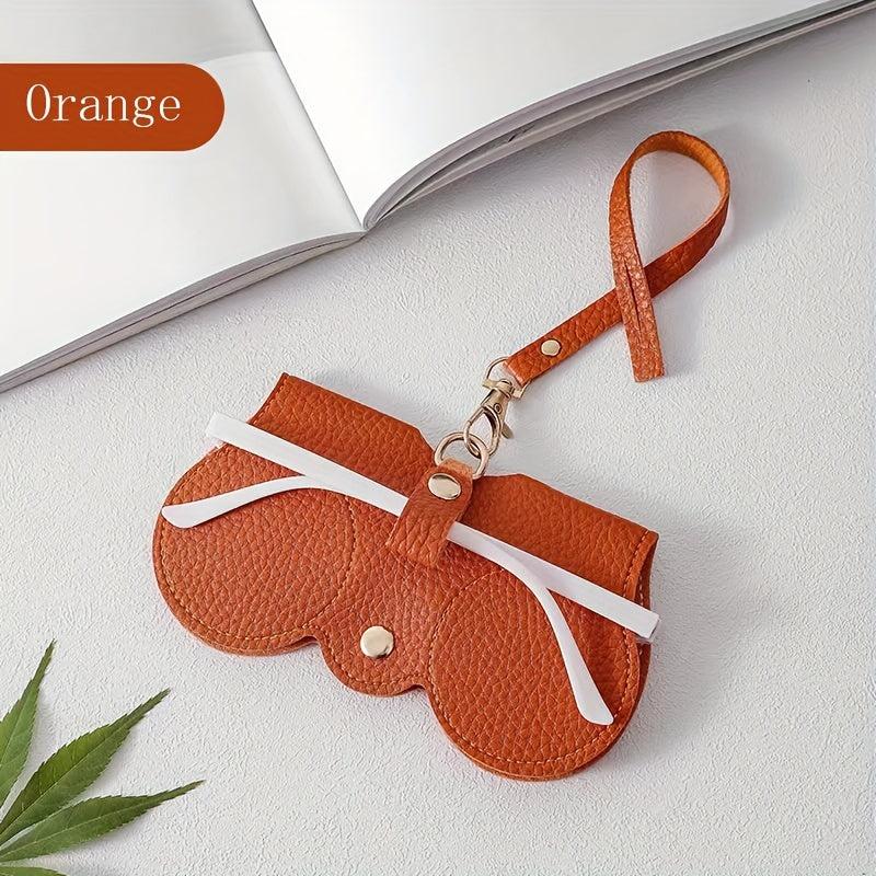 Lychee Embossed Glasses Cover PU Leather Sunglasses Reading Glasses Bag Case
