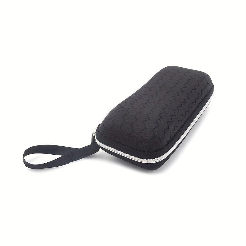 Honeycomb Textured Glasses Case Protective Bag With Zipper