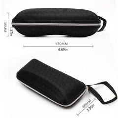 Honeycomb Textured Glasses Case Protective Bag With Zipper