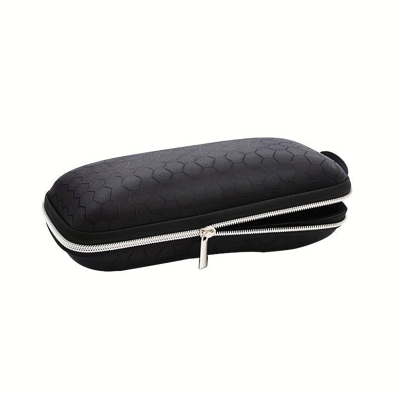 Honeycomb Textured Glasses Case Protective Bag With Zipper