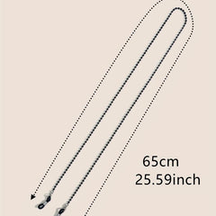 Stylish Beaded Glasses Chain Anti Slip Metal Strap