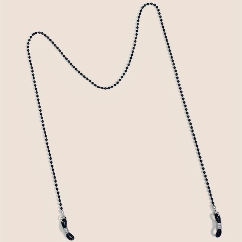 Stylish Beaded Glasses Chain Anti Slip Metal Strap