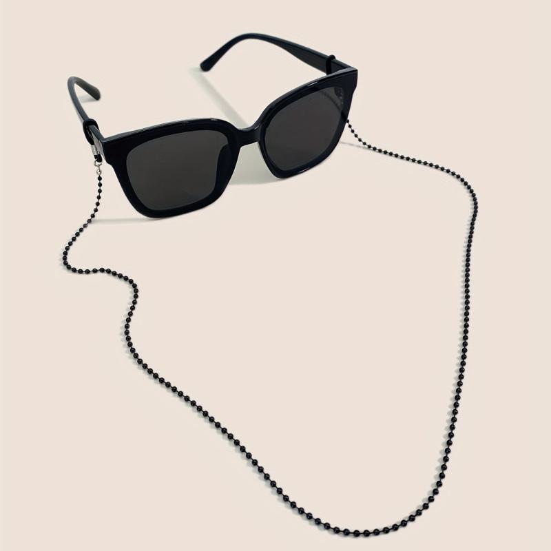 Stylish Beaded Glasses Chain Anti Slip Metal Strap