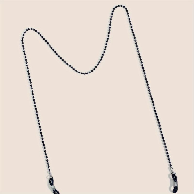 Stylish Beaded Glasses Chain Anti Slip Metal Strap