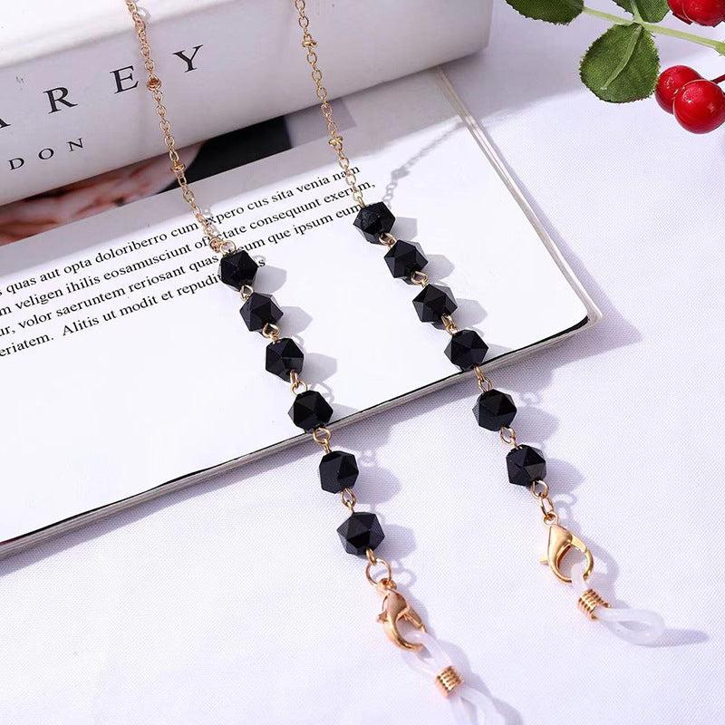 Bohemian Crystal Glasses Chain Eyeglass Holder Mask Hanging Chain