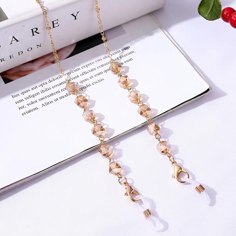 Bohemian Crystal Glasses Chain Eyeglass Holder Mask Hanging Chain