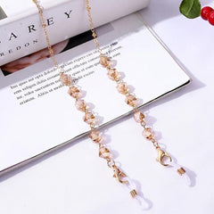 Bohemian Crystal Glasses Chain Eyeglass Holder Mask Hanging Chain