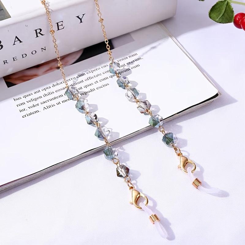 Bohemian Crystal Glasses Chain Eyeglass Holder Mask Hanging Chain