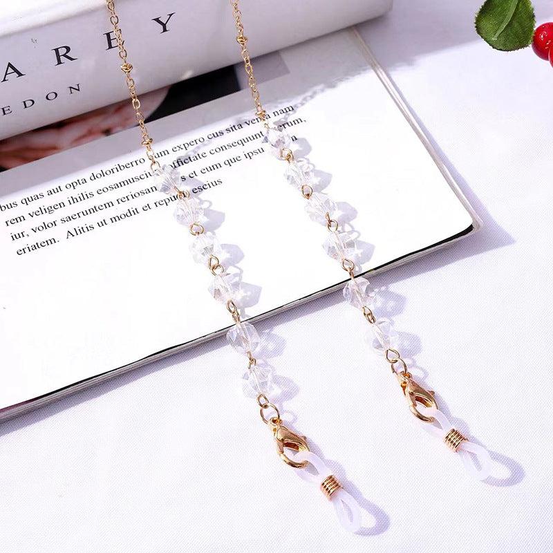 Bohemian Crystal Glasses Chain Eyeglass Holder Mask Hanging Chain