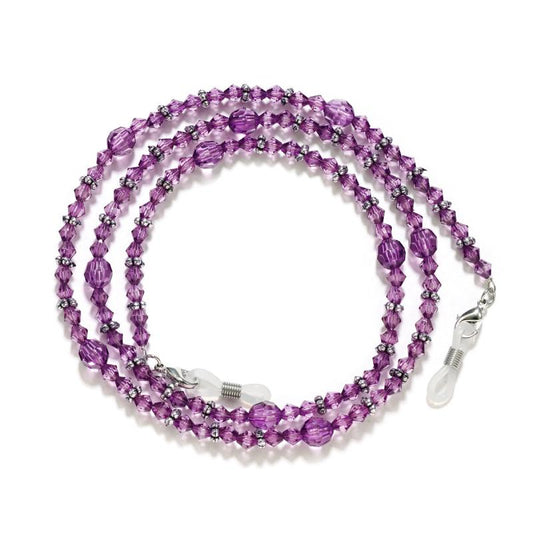 Purple Bead Vintage Casual Eyeglass Sunglasses Chain Cord Holder