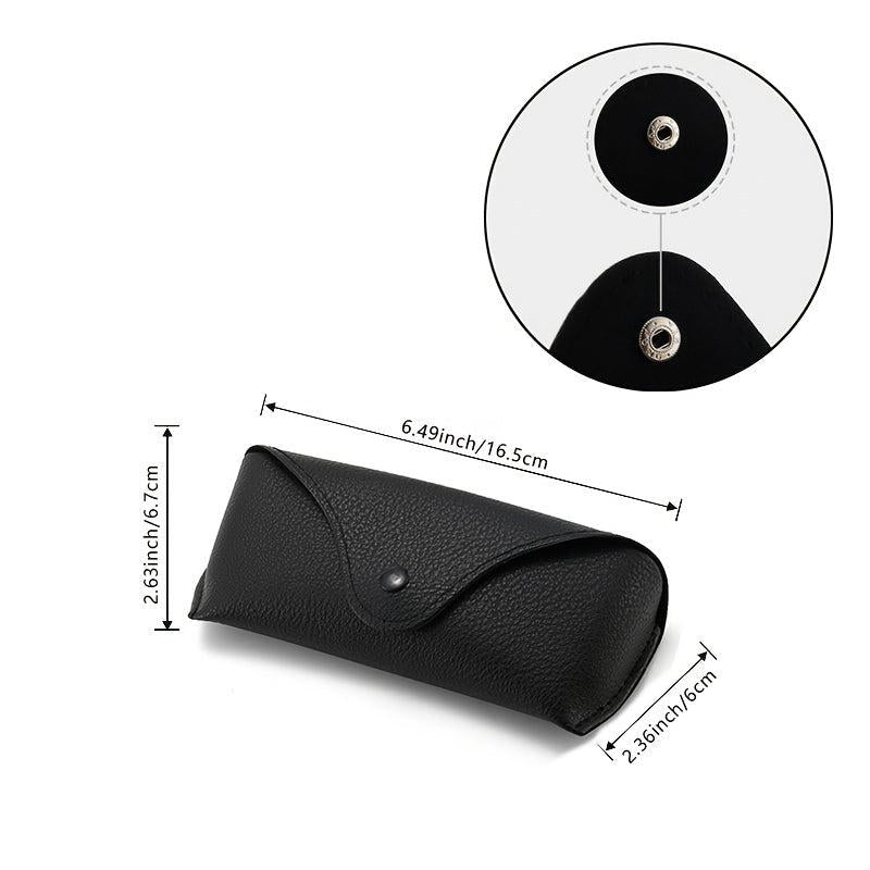 Soft Faux Leather Eyeglass Case Slim Portable Sunglasses Pouch