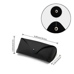 Soft Faux Leather Eyeglass Case Slim Portable Sunglasses Pouch