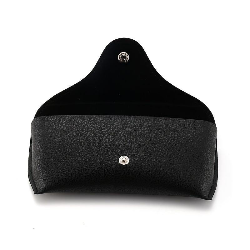 Soft Faux Leather Eyeglass Case Slim Portable Sunglasses Pouch